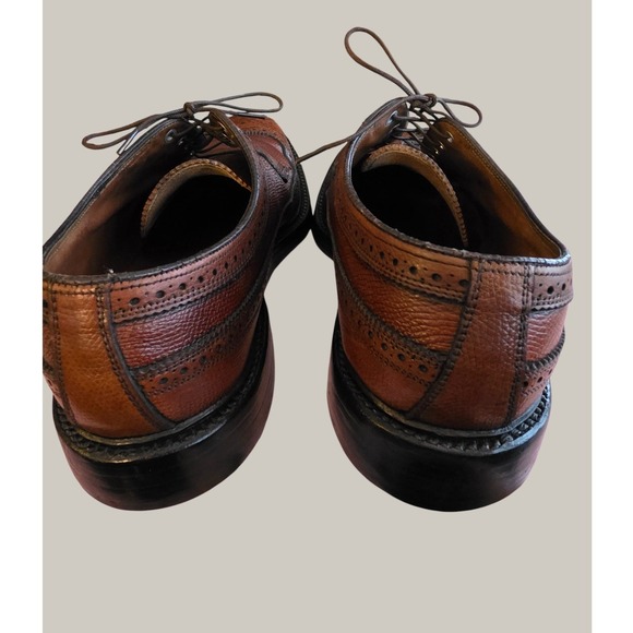 Vtg Florsheim Imperial Quality Brown Leather Wingtip Brogue Oxford Shoes Sz 9B‎ main image 9